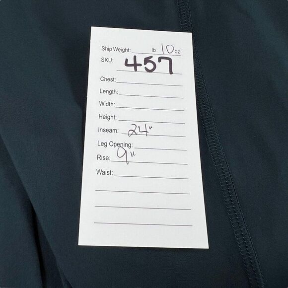 Lululemon Final Lap Crop 23' Inseam Midnight Navy Size 6 - Picture 7 of 7